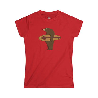 Surfing Grizzly Bear by Fabian Lavater women&