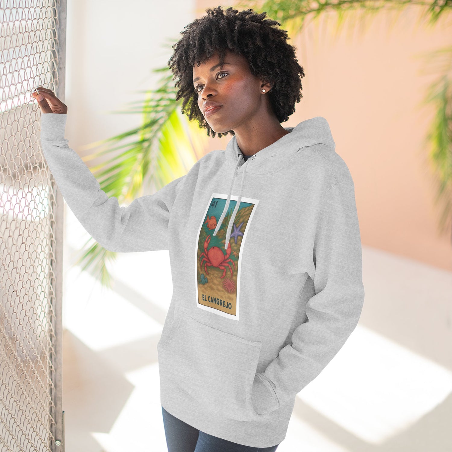 Crab Lotería fleece hoodie image 16