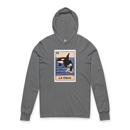 Orca Lotería cotton hooded long sleeve t-shirt image 2