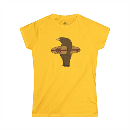 Surfing Grizzly Bear by Fabian Lavater women&