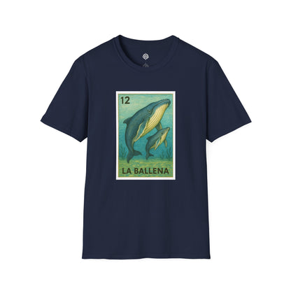 Whale Lotería cotton t-shirt image 1