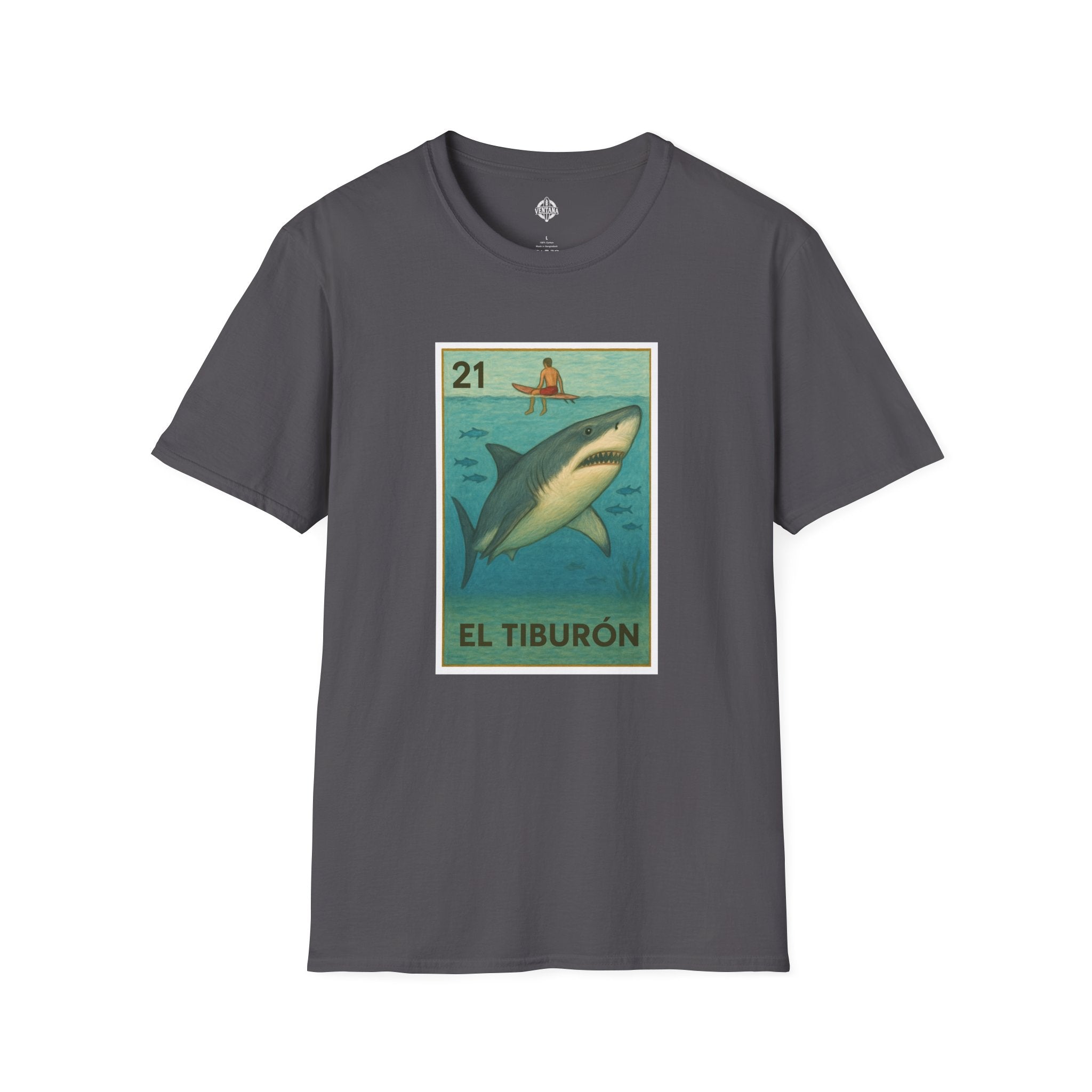 Shark Lotería cotton t-shirt image 13