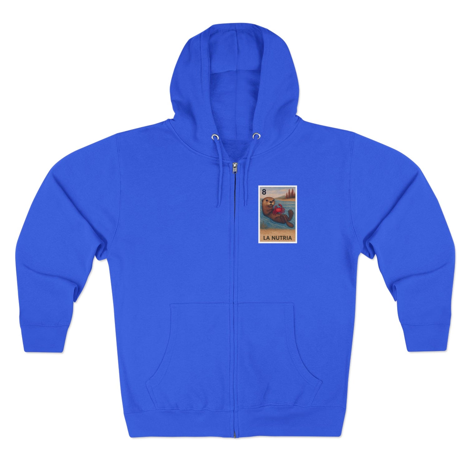 Sea Otter Lotería zip fleece hoodie image 6
