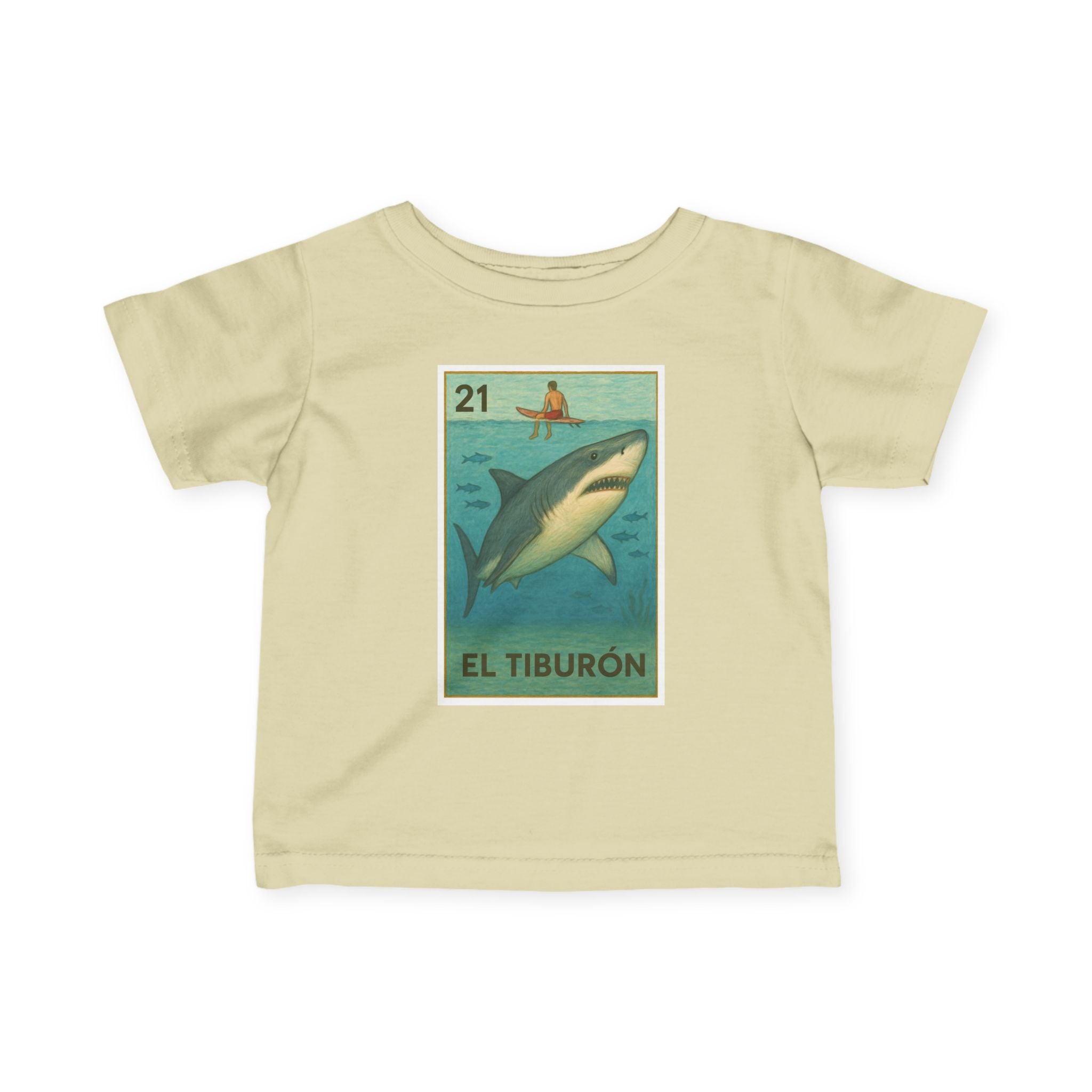 Shark Lotería infant cotton t-shirt image 6