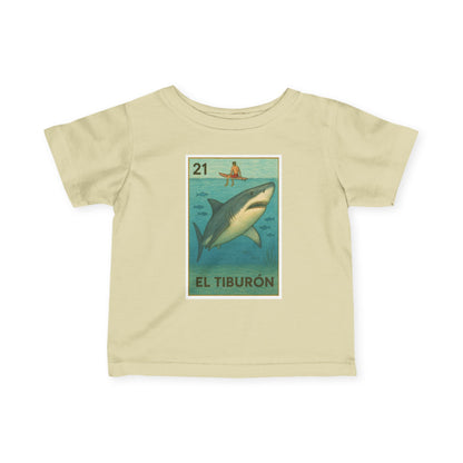 Shark Lotería infant cotton t-shirt image 6