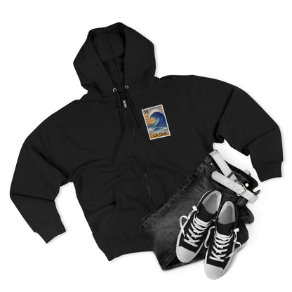 Wave Lotería zip fleece hoodie image 18