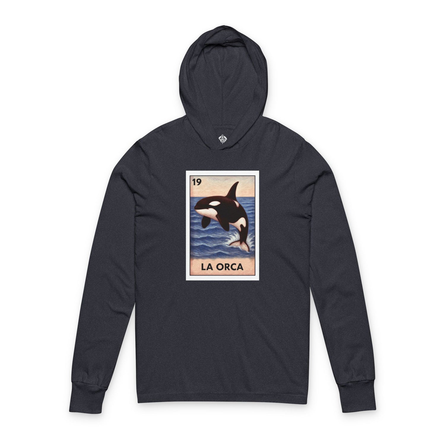 Orca Lotería cotton hooded long sleeve t-shirt image 1