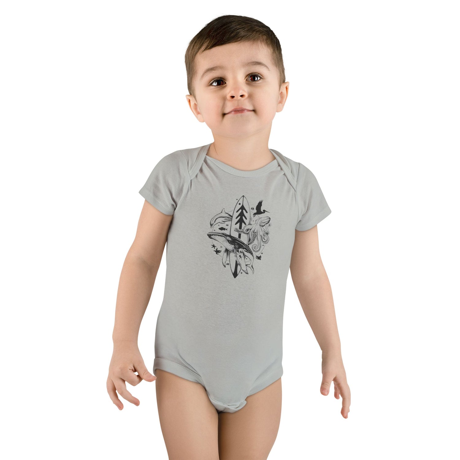 Ventana Monterey Bay by Thiago Bianchini baby cotton onesie image 9