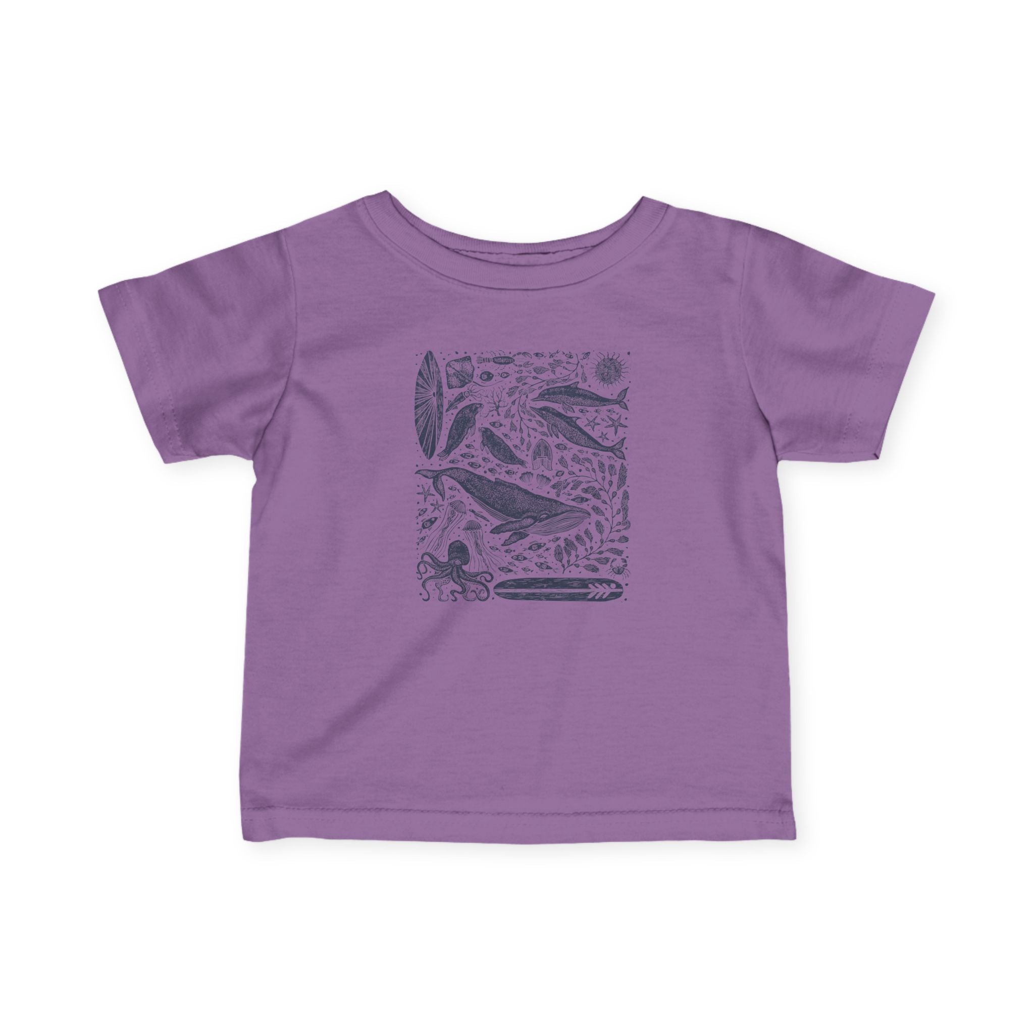 Ventana Marine Life by Lili Arnold infant cotton t-shirt image 15