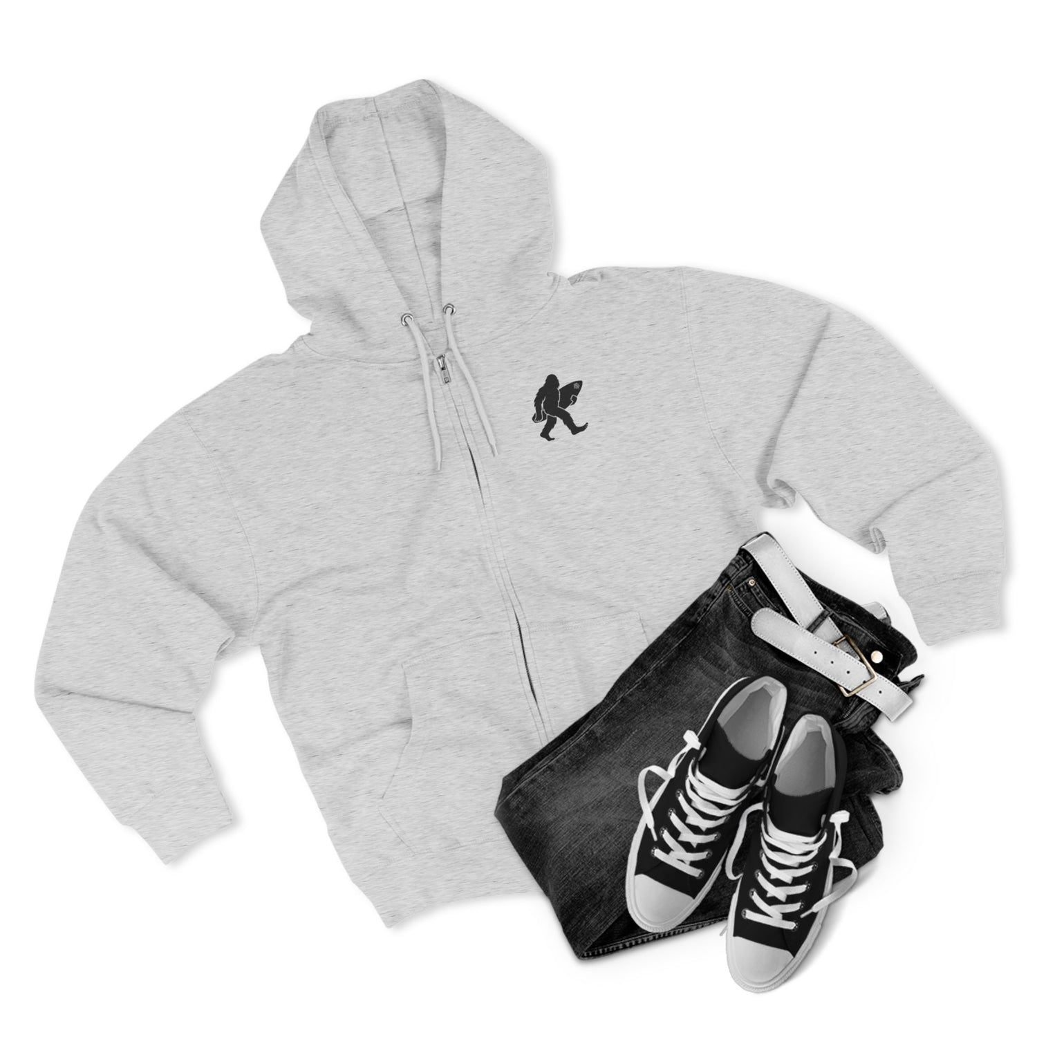 Ventana Surfsquatch Unisex - Zip Cotton Blend Fleece Hoodie