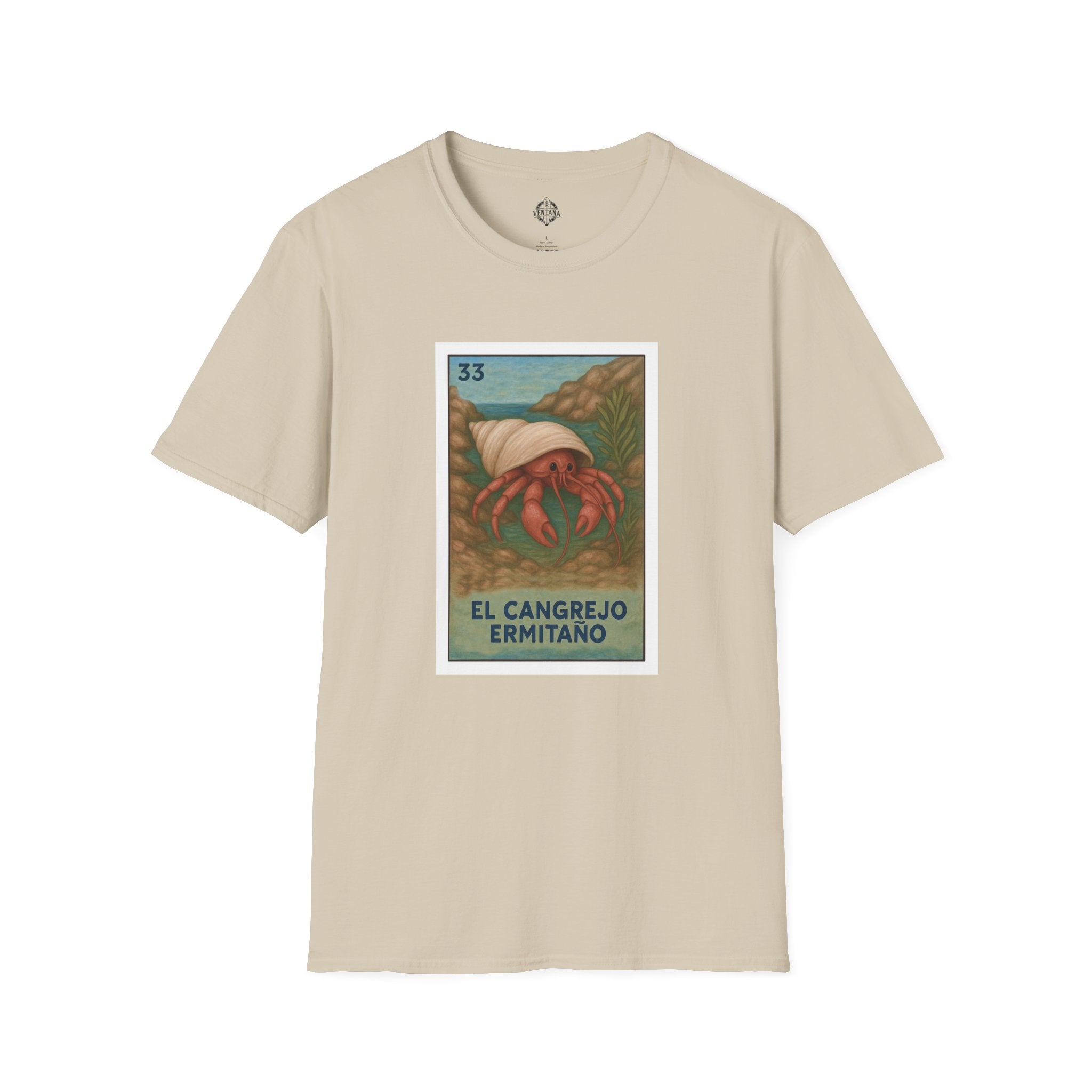 Hermit Crab Lotería cotton t-shirt image 2