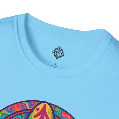Ventana Psychedelic Treefish Logo - Soft Style U.S. Cotton T-Shirt