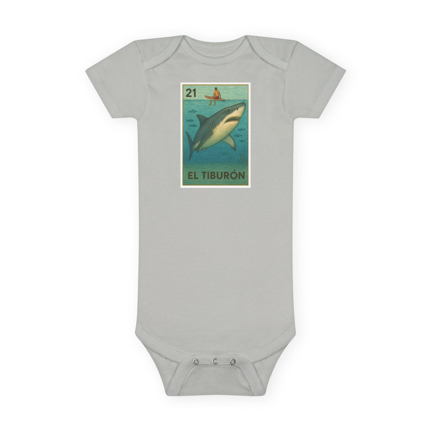 Kelp Forest Lotería baby cotton onesie image 4