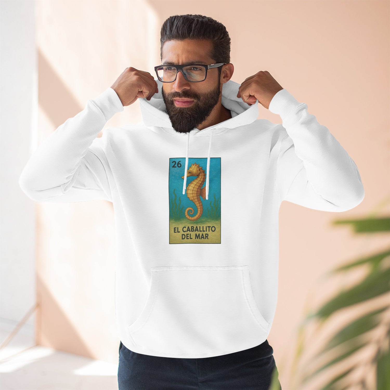 Seahorse Lotería fleece hoodie image 14