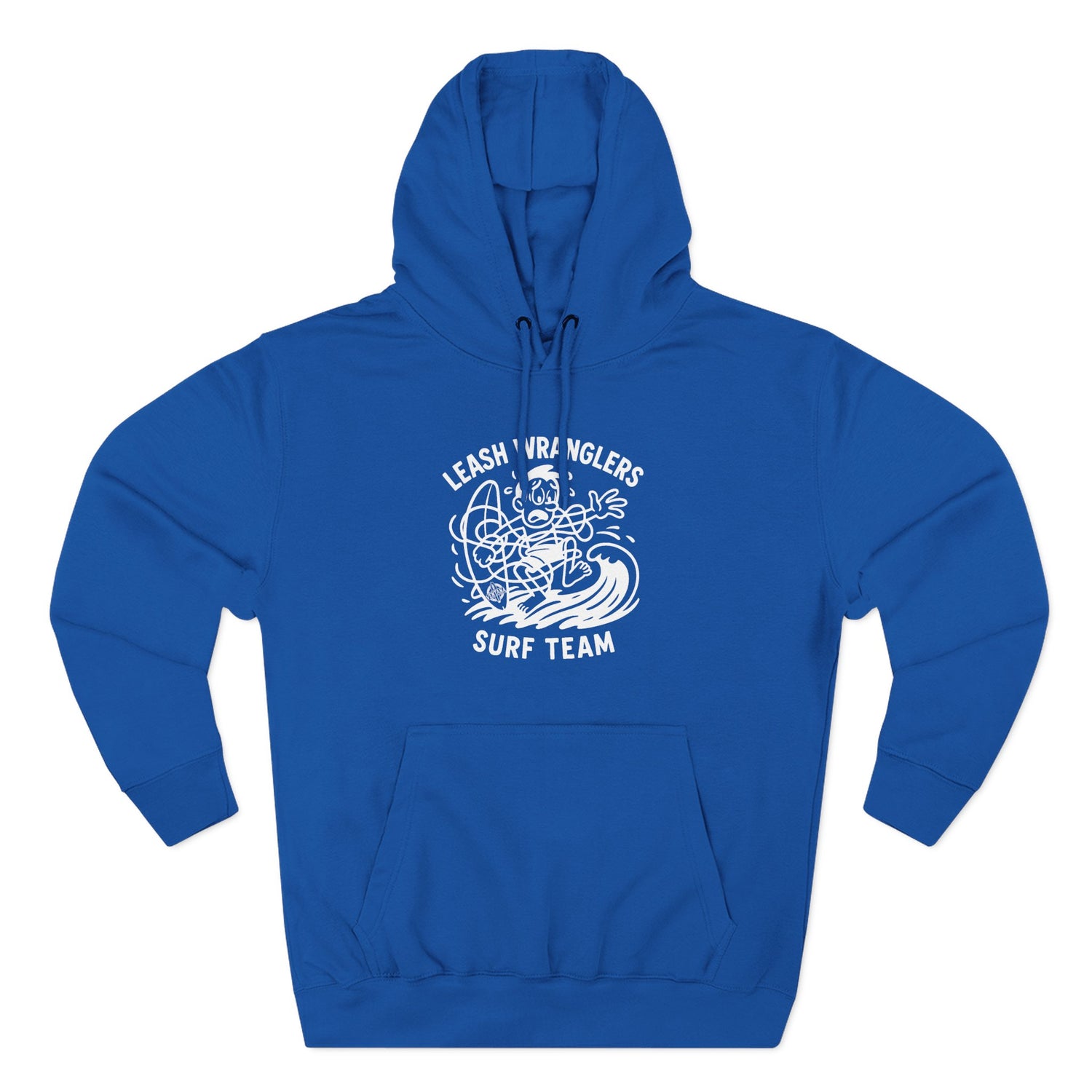 Leash Wranglers Surf Team Unisex - Pull-Over Cotton Blend Fleece Hoodie