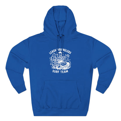 Leash Wranglers Surf Team Unisex - Pull-Over Cotton Blend Fleece Hoodie