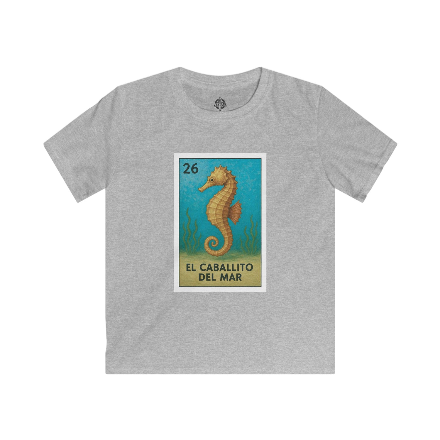 Seahorse Lotería kids soft style t-shirt image 6