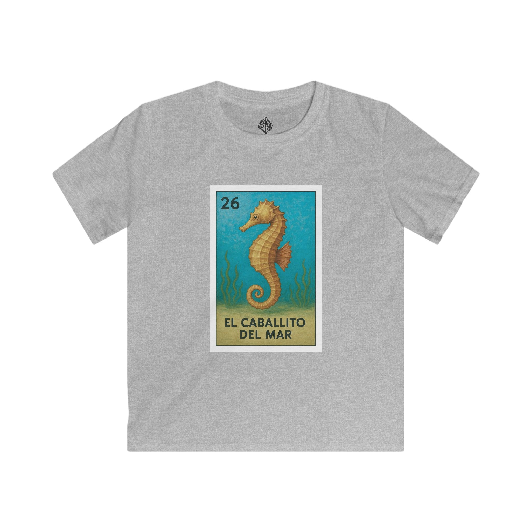 Seahorse Lotería kids soft style t-shirt image 6