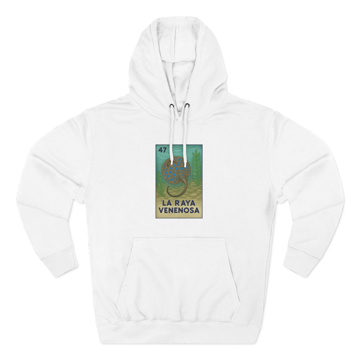 Stingray Lotería fleece hoodie image 4