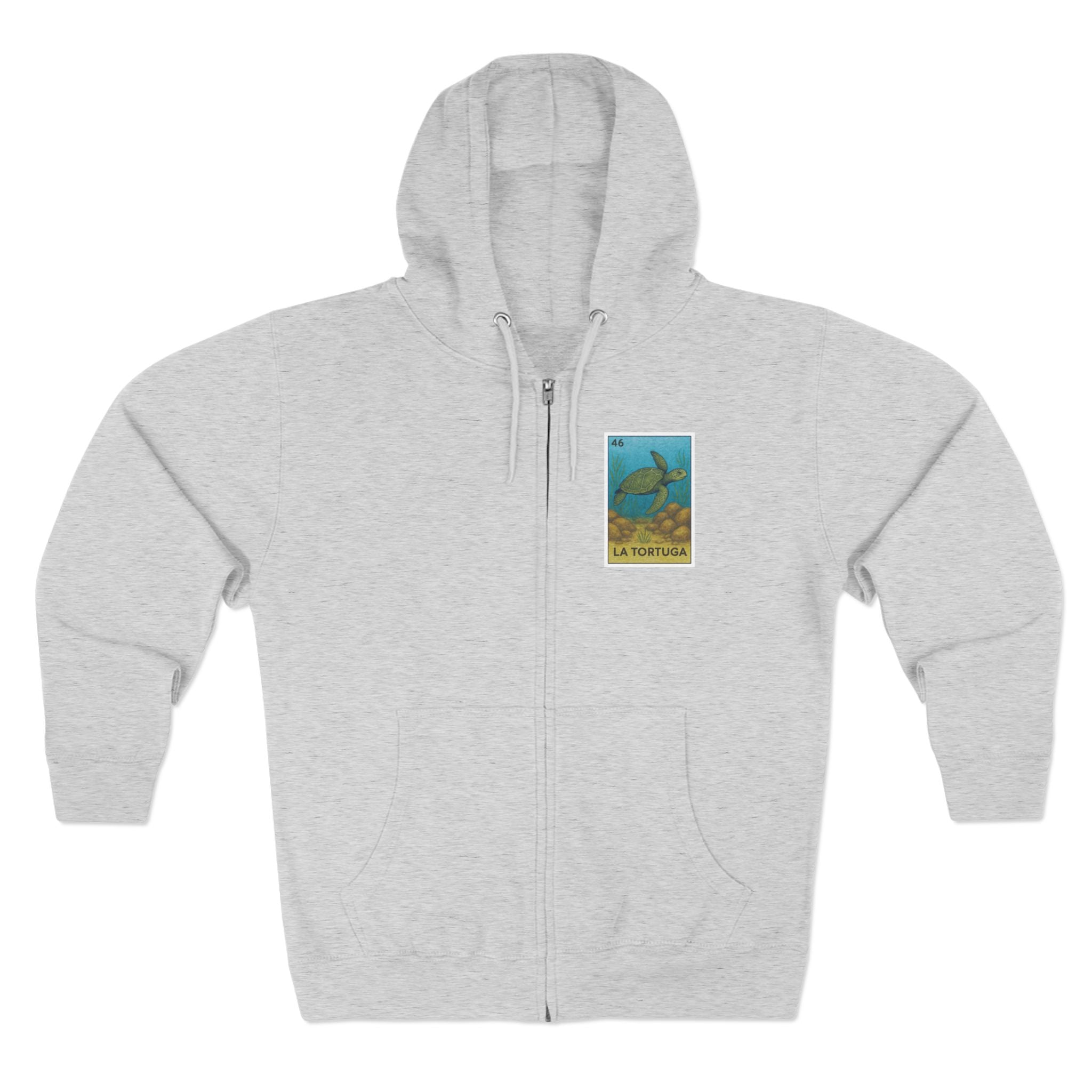 Turtle Lotería zip fleece hoodie image 4