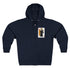 Queen of Hearts Surfer zip fleece hoodie image 1