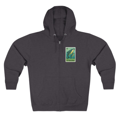 Whale Lotería zip fleece hoodie image 4