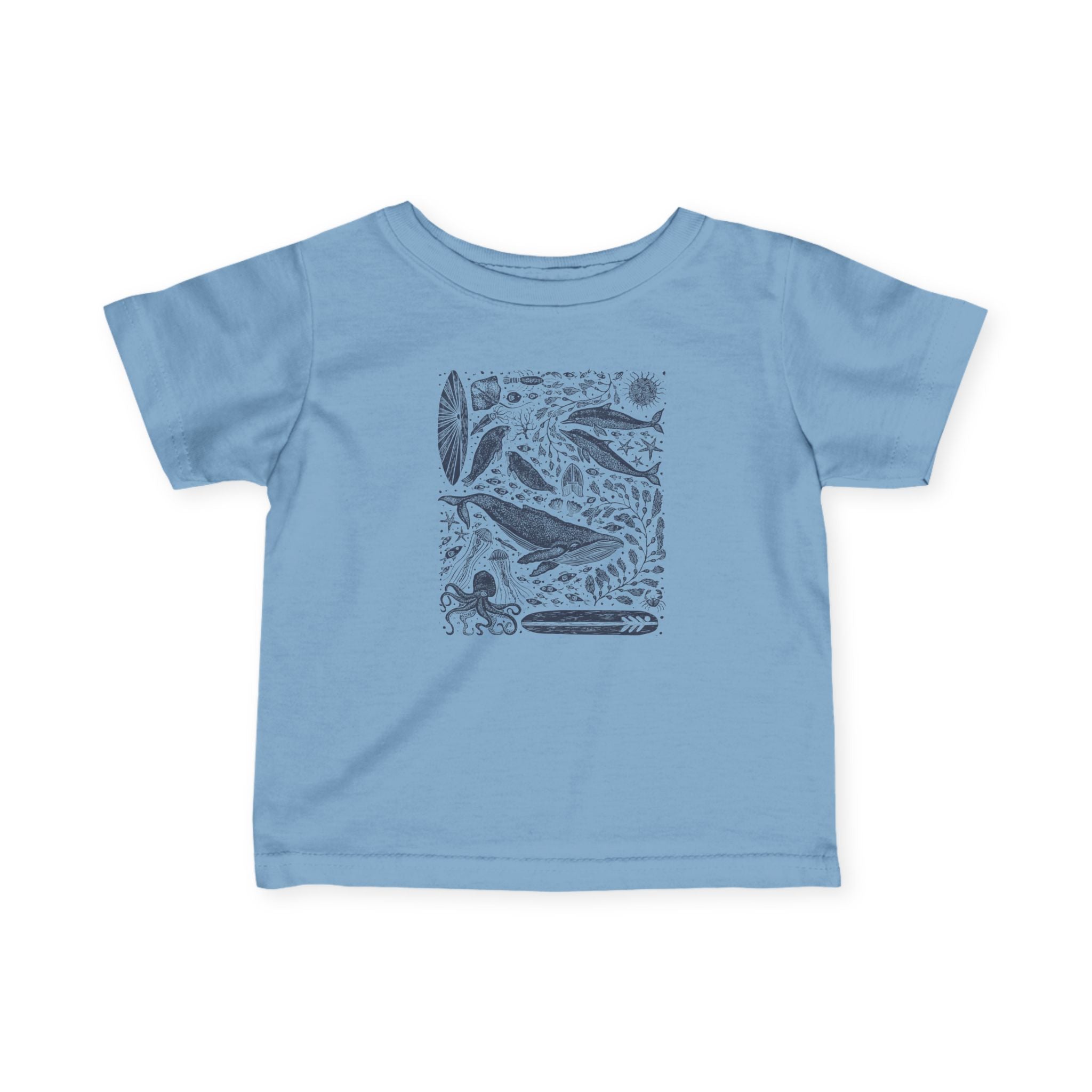 Ventana Marine Life by Lili Arnold infant cotton t-shirt image 1