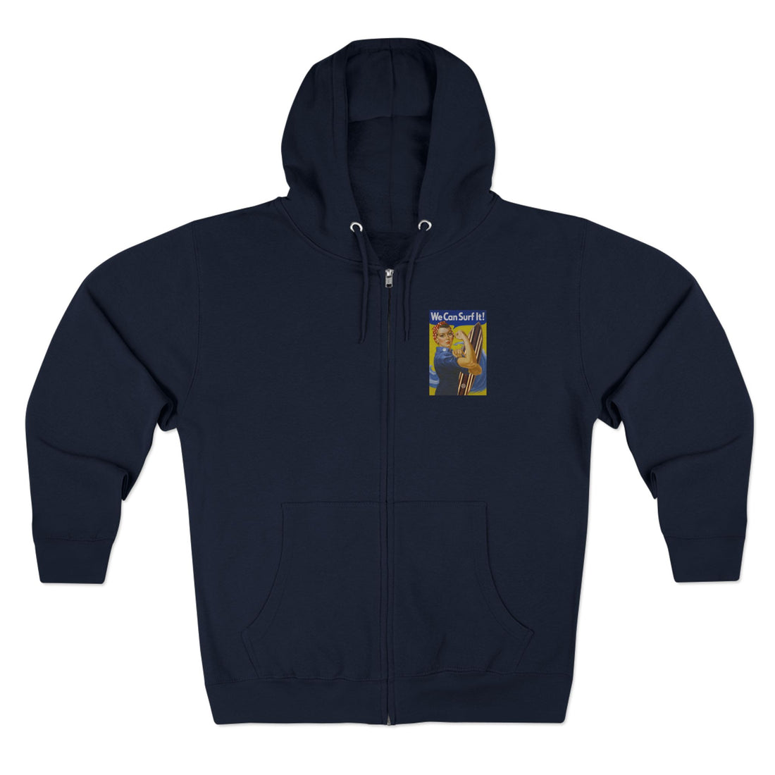 Rosie the Surfer zip fleece hoodie image 1