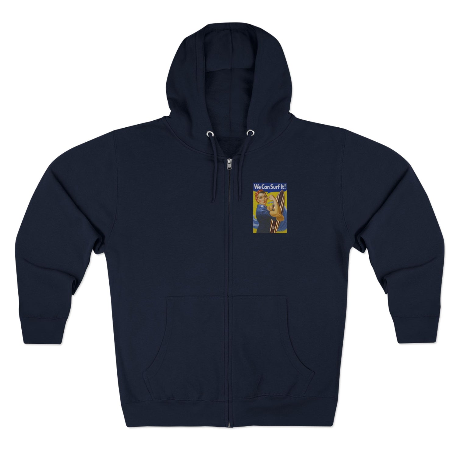 Rosie the Surfer zip fleece hoodie image 1