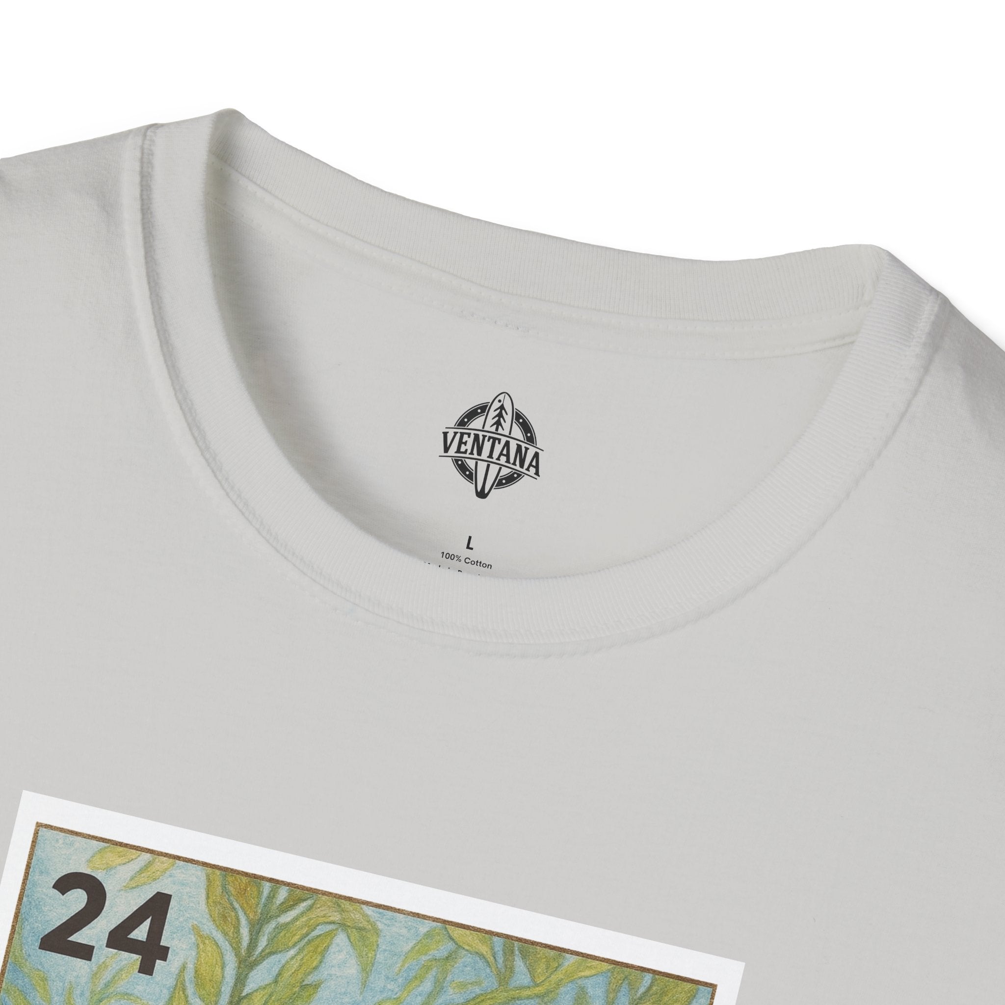 Kelp Forest Lotería Unisex - Soft Style U.S. Cotton T-Shirt (El Bosque de Algas)