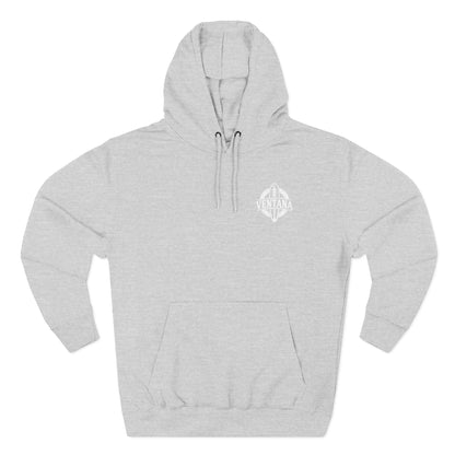 Ventana Treefish Logo - Pull-Over Cotton Blend Fleece Hoodie
