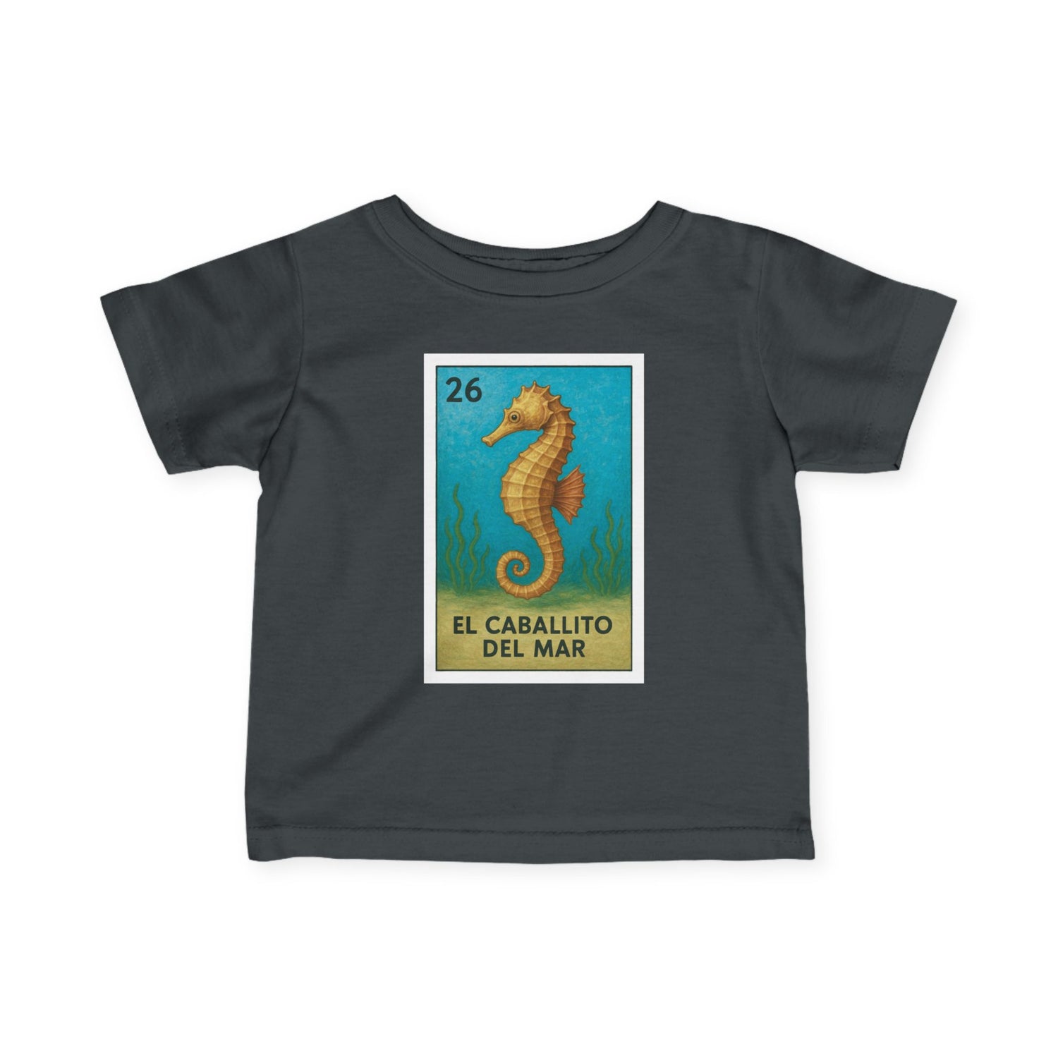 Seahorse Lotería infant cotton t-shirt image 11