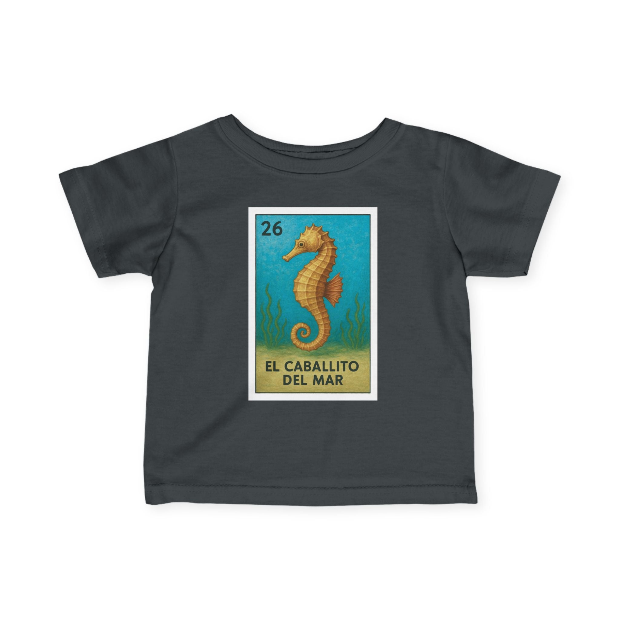Seahorse Lotería infant cotton t-shirt image 11