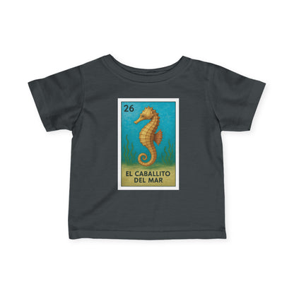 Seahorse Lotería infant cotton t-shirt image 11
