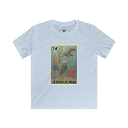 Kelp Forest Lotería kids soft style t-shirt image 2