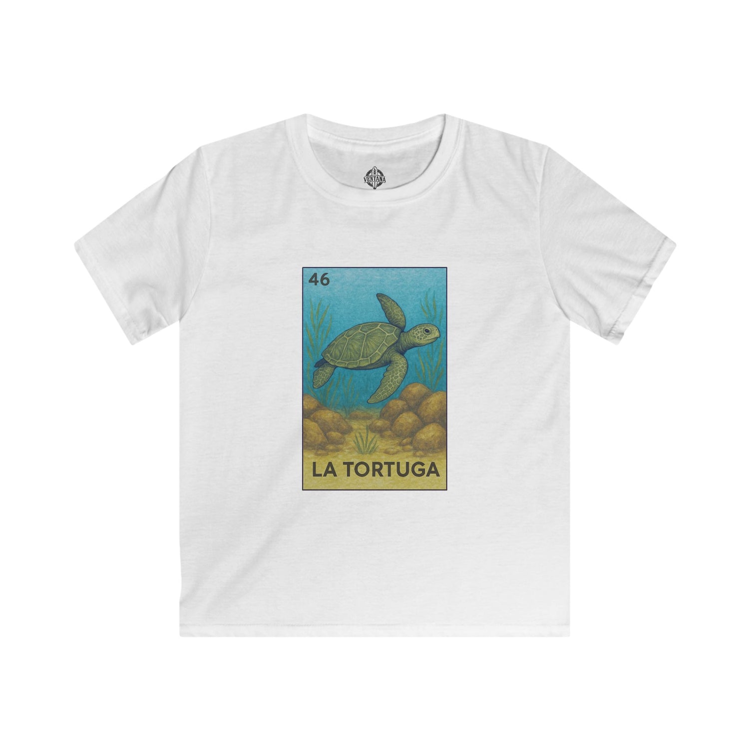 Turtle Lotería kids soft style t-shirt image 6