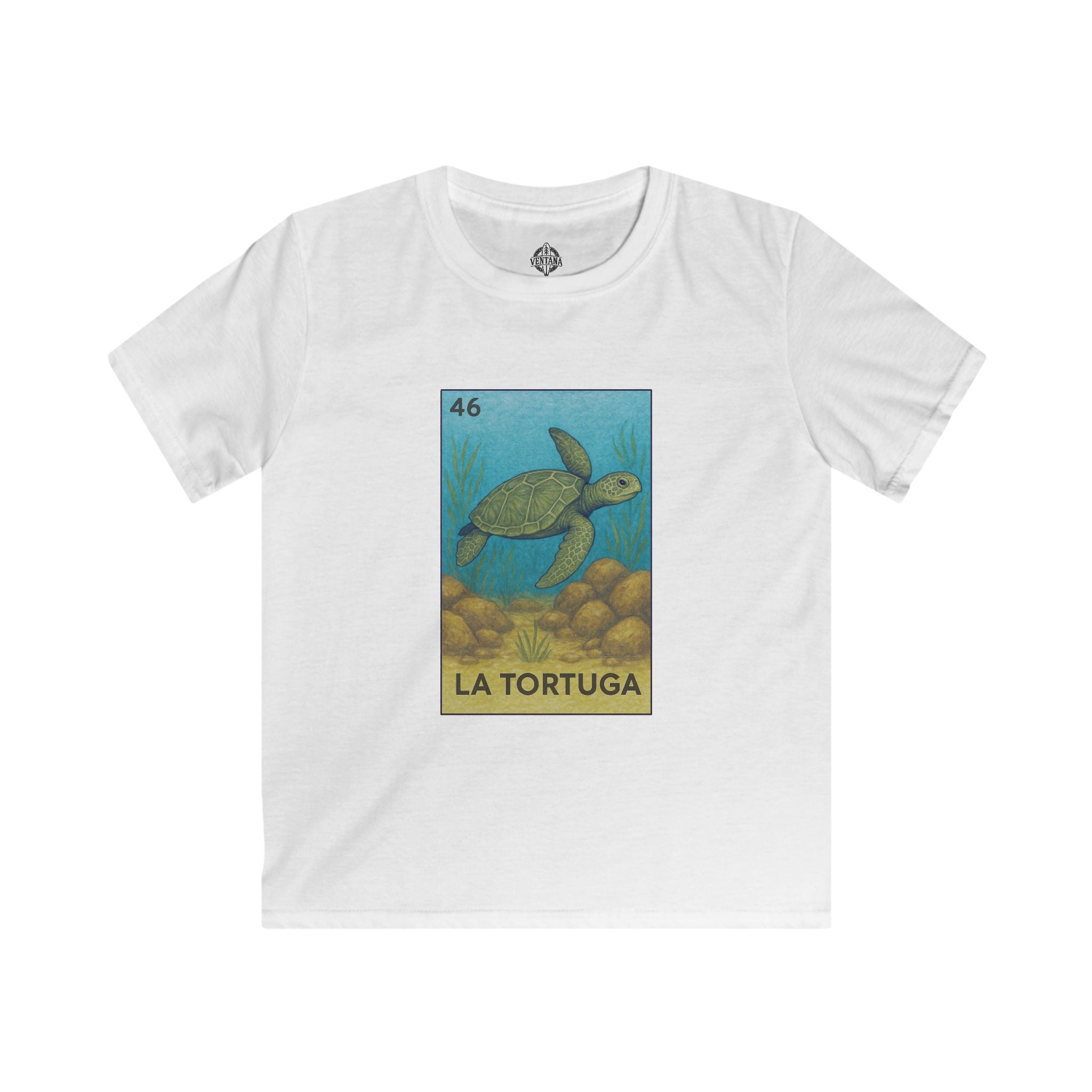 Turtle Lotería kids soft style t-shirt image 6