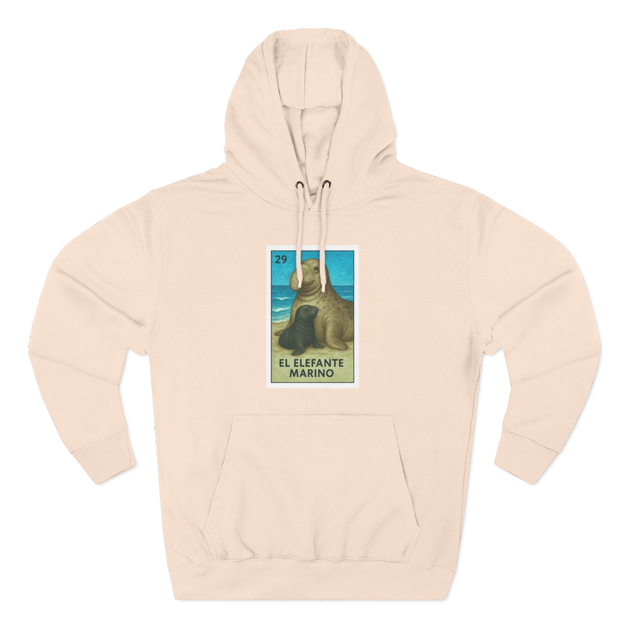 Elephant Seal Lotería fleece hoodie image 8