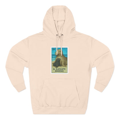 Elephant Seal Lotería fleece hoodie image 8