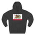 California Surfing Bear Flag fleece hoodie image 5