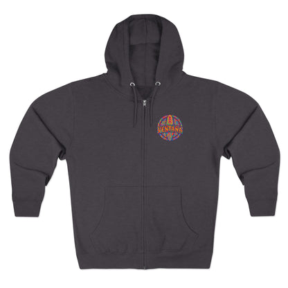 Ventana Psychedelic Treefish Logo zip fleece hoodie image 4