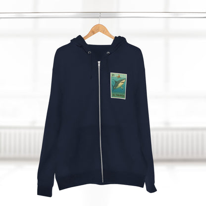 Shark Lotería Zip Hoodie
