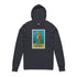Seahorse Lotería cotton hooded long sleeve t-shirt image 1
