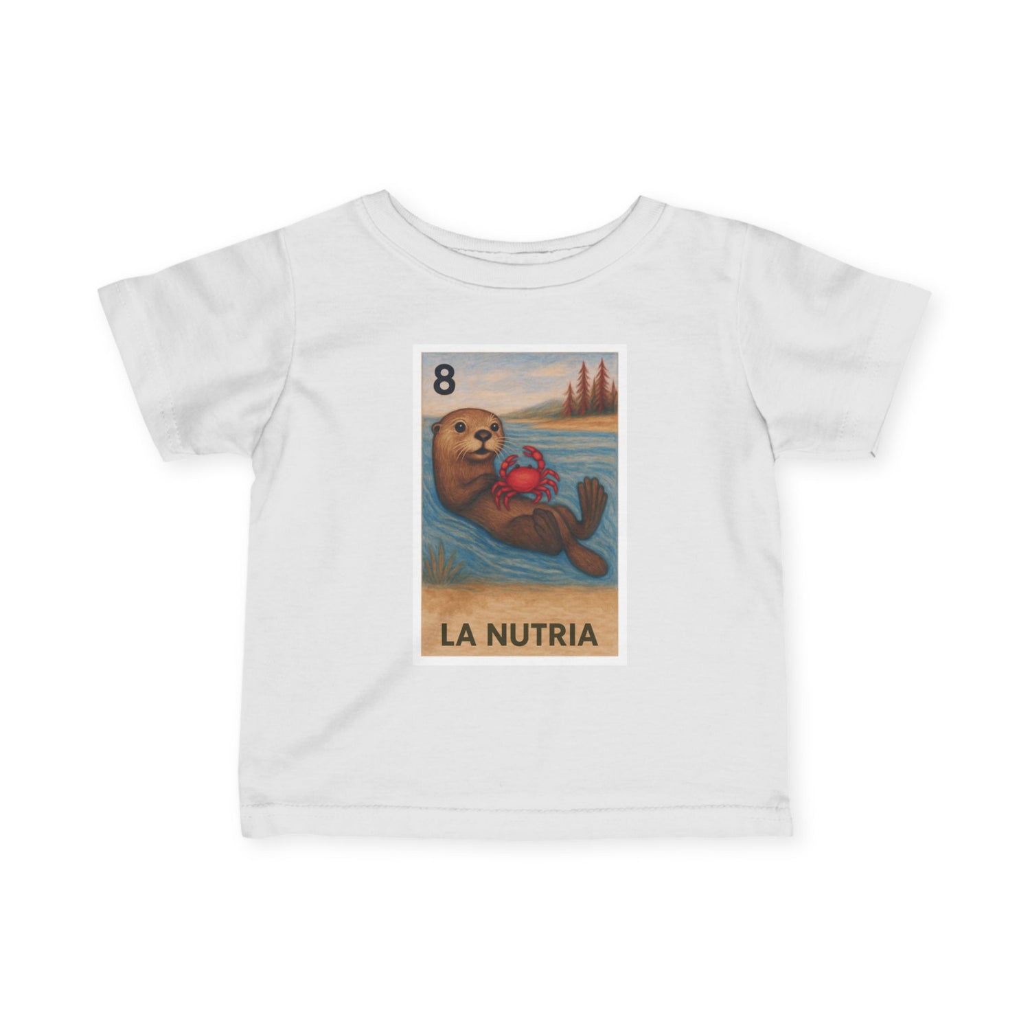 Sea Otter Lotería infant cotton t-shirt image 20