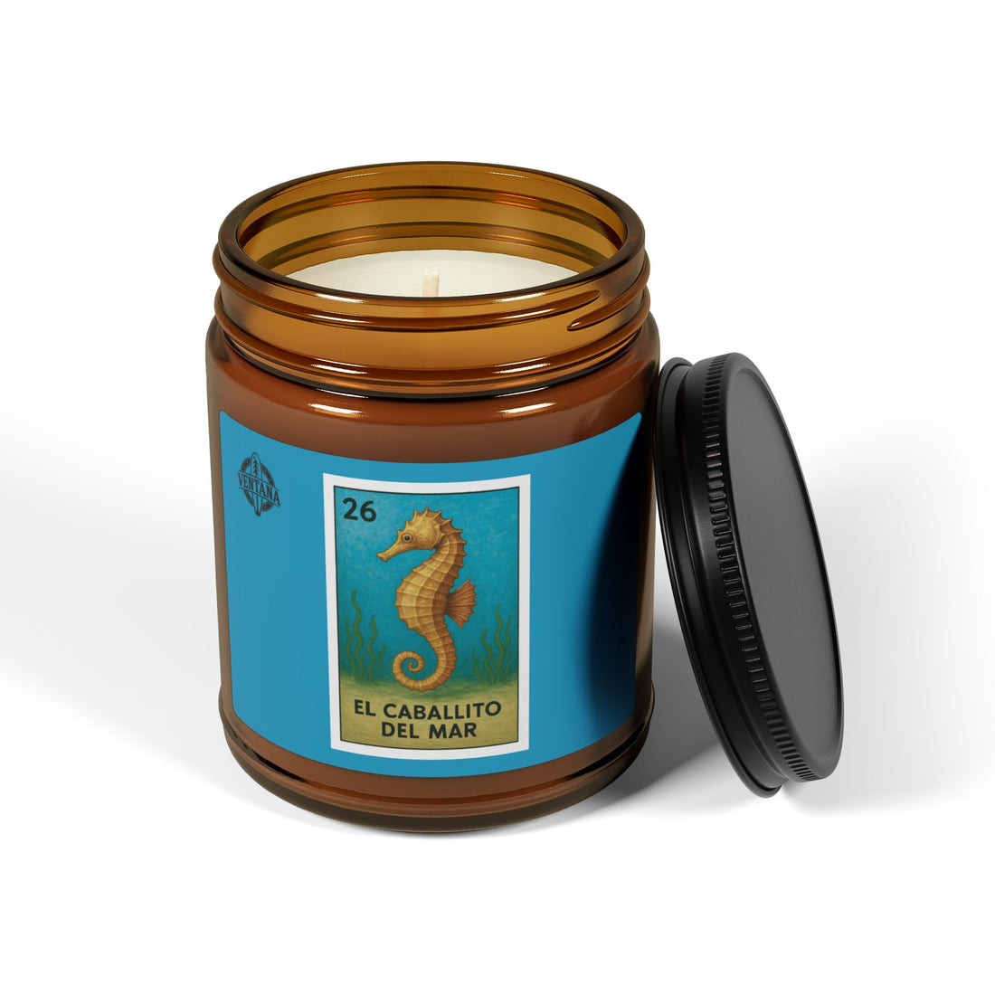 Seahorse Lotería - Scented Soy Candle (El Caballito del Mar)