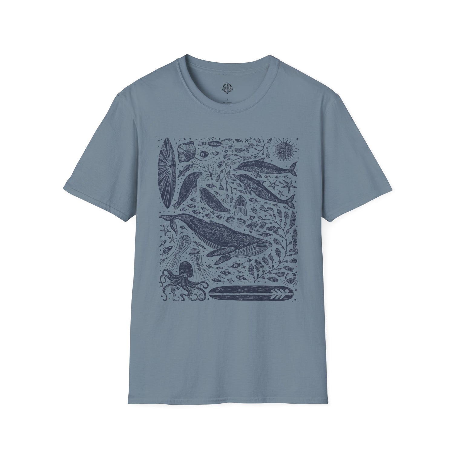 Ventana Marine Life by Lili Arnold cotton t-shirt image 10