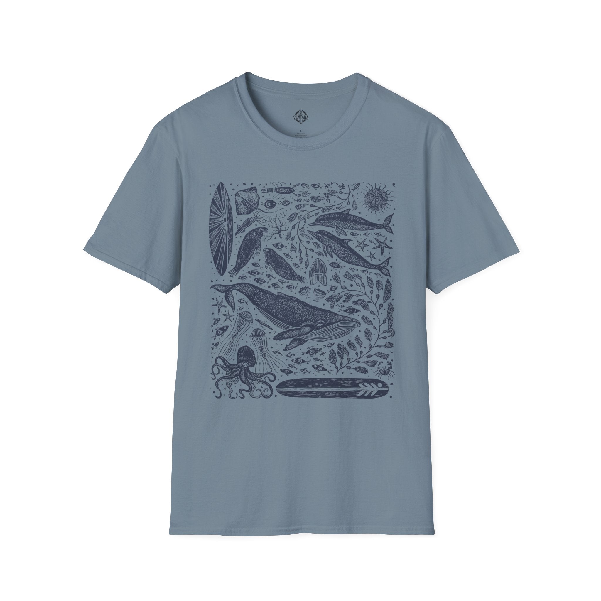 Ventana Marine Life by Lili Arnold cotton t-shirt image 10