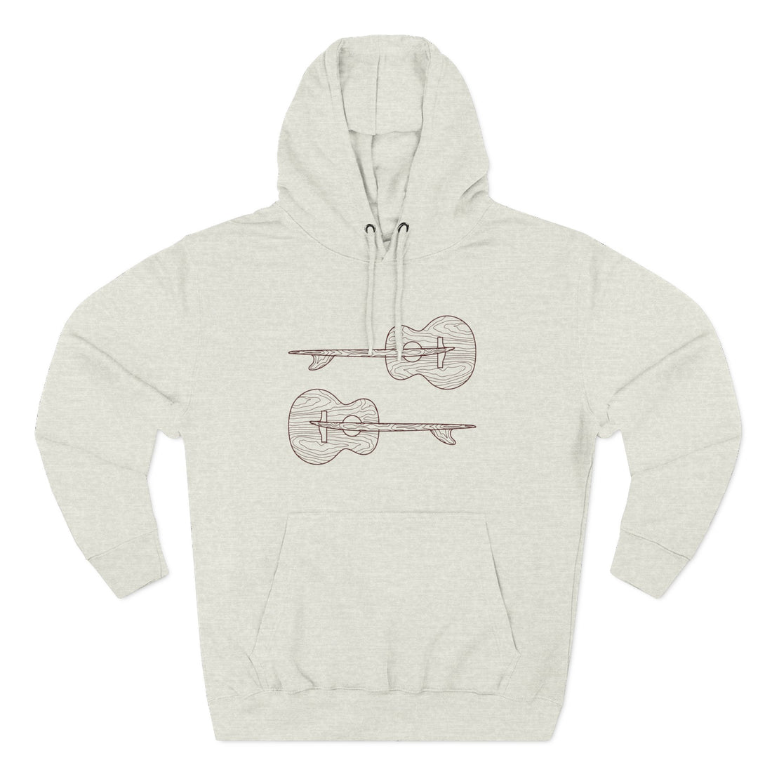 Ventana Santa Cruz Guitar Collab Unisex - Pull-Over Cotton Blend Fleece Hoodie