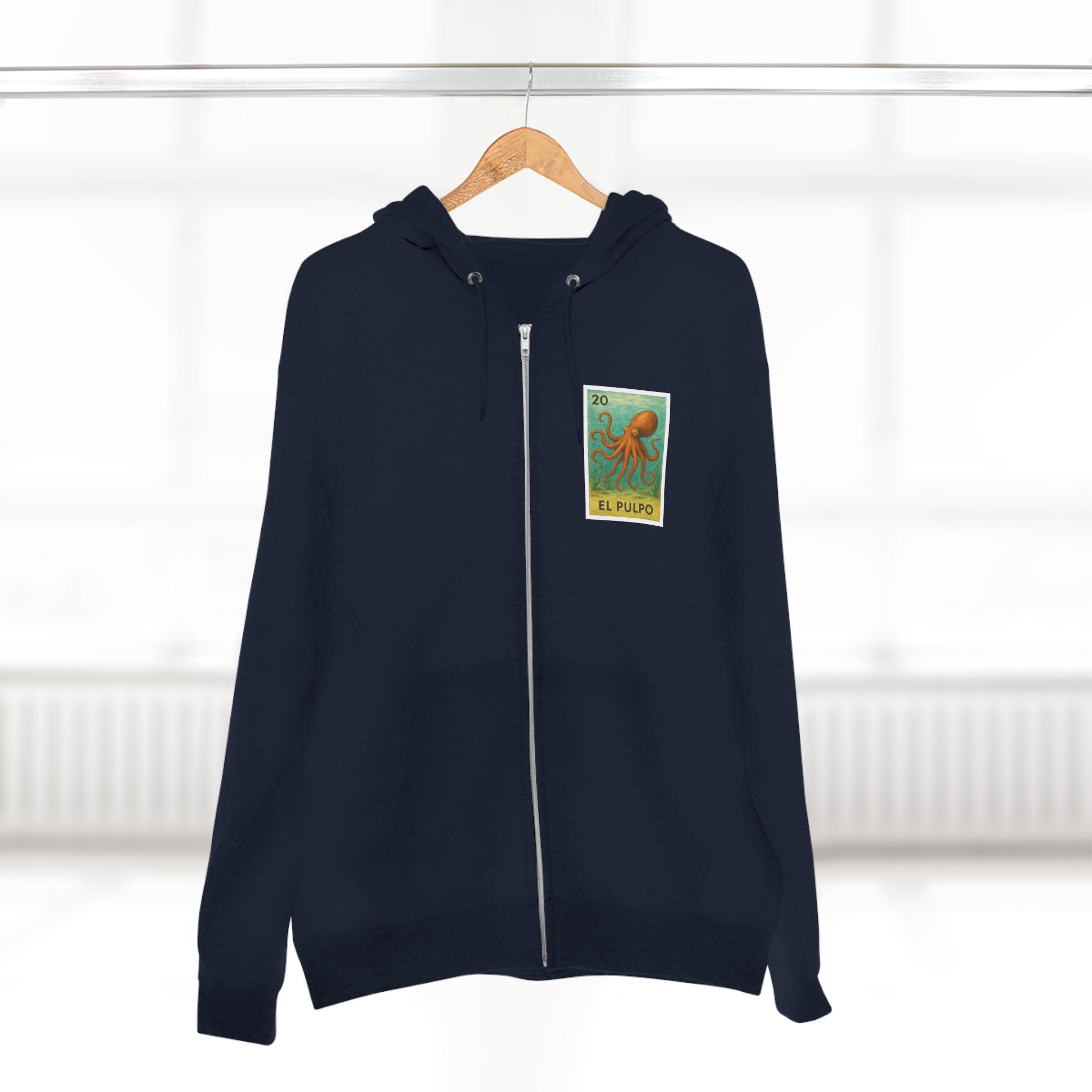 Octopus Lotería Zip Hoodie