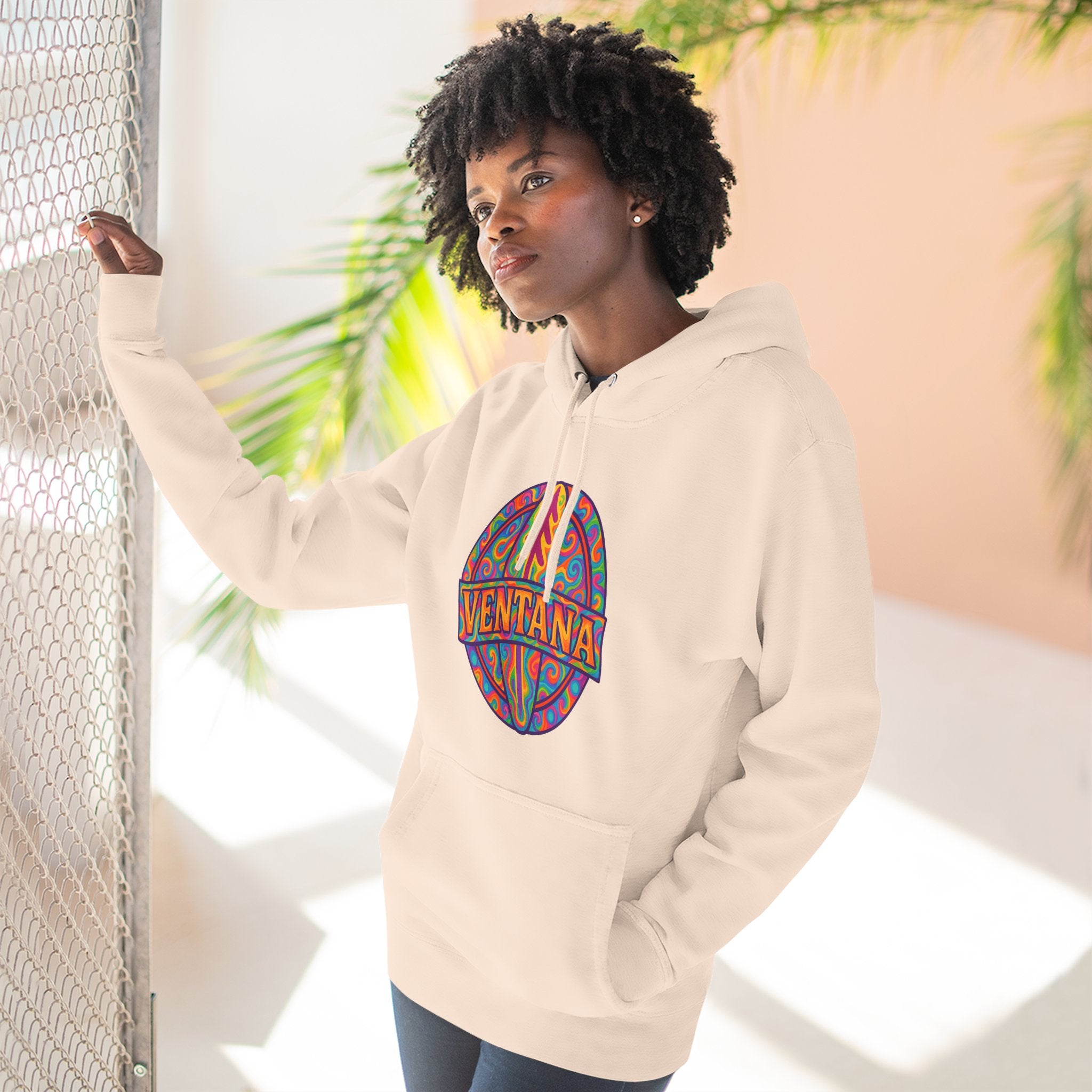 Ventana Psychedelic Treefish Logo Fleece Hoodie